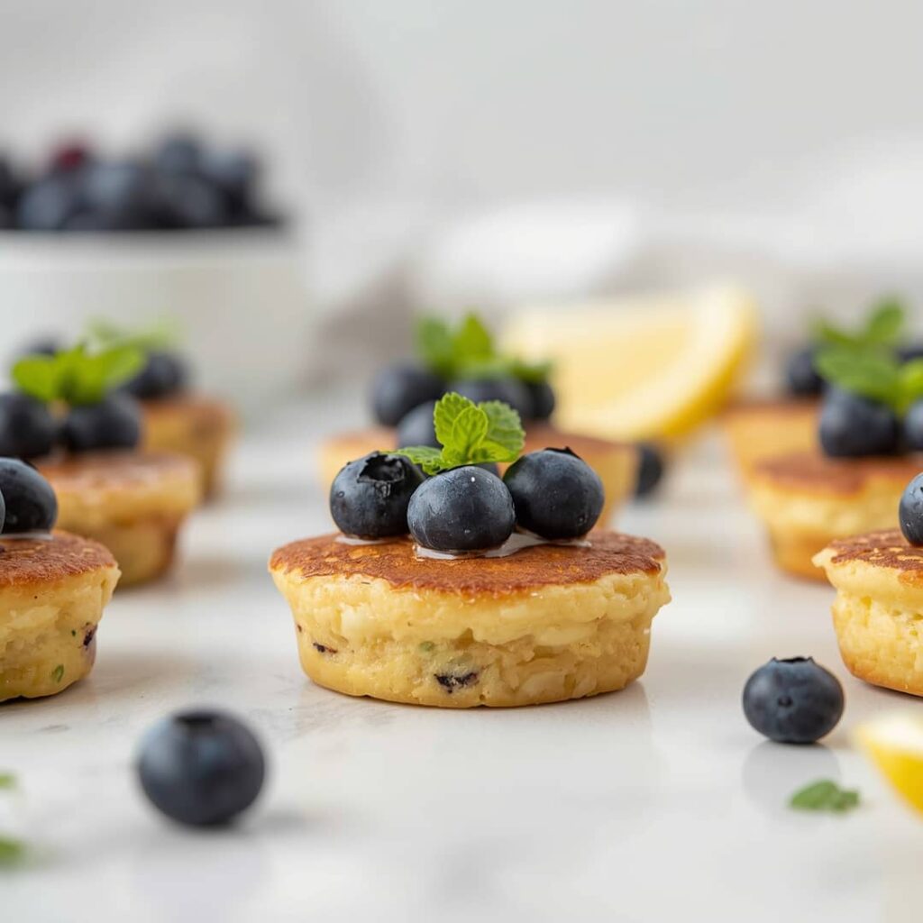Blueberry Lemon Pancake Bites