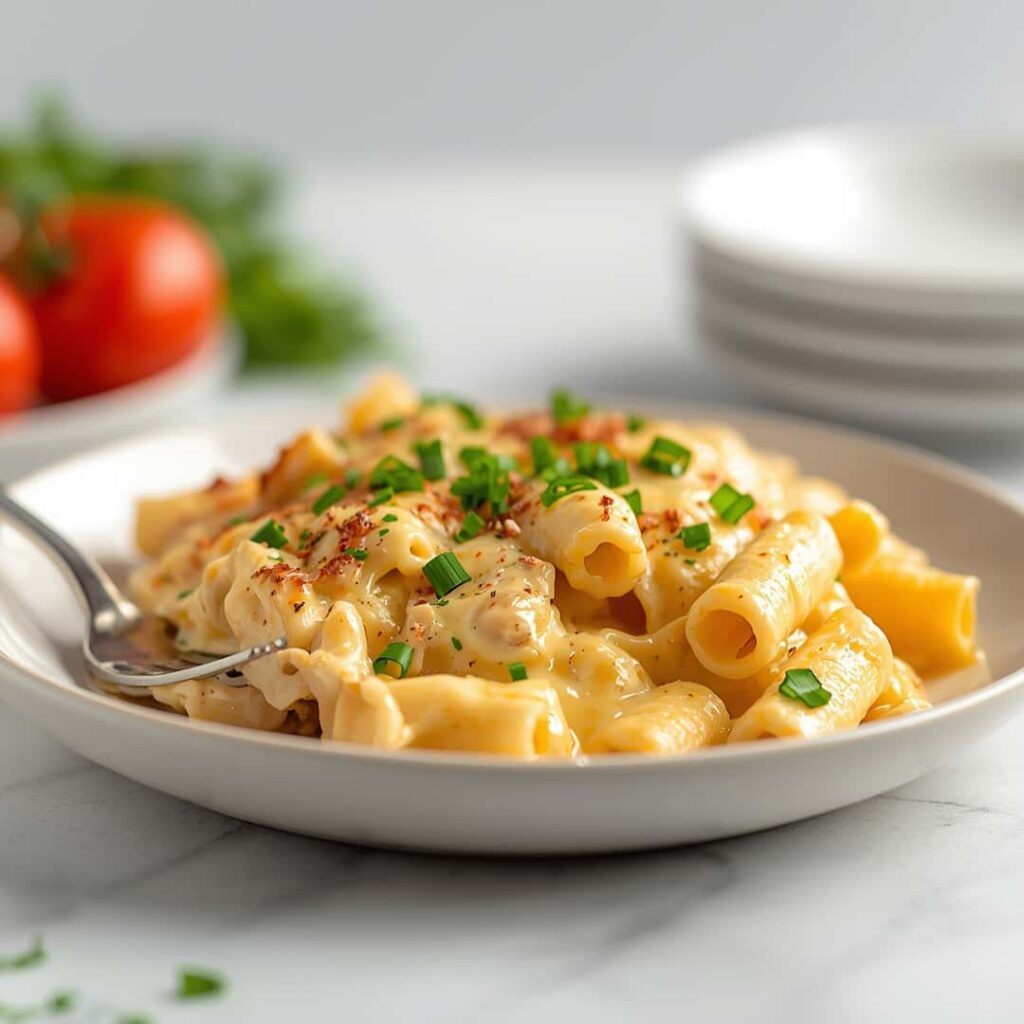 Cheesy Chicken Alfredo Dinner Bake
