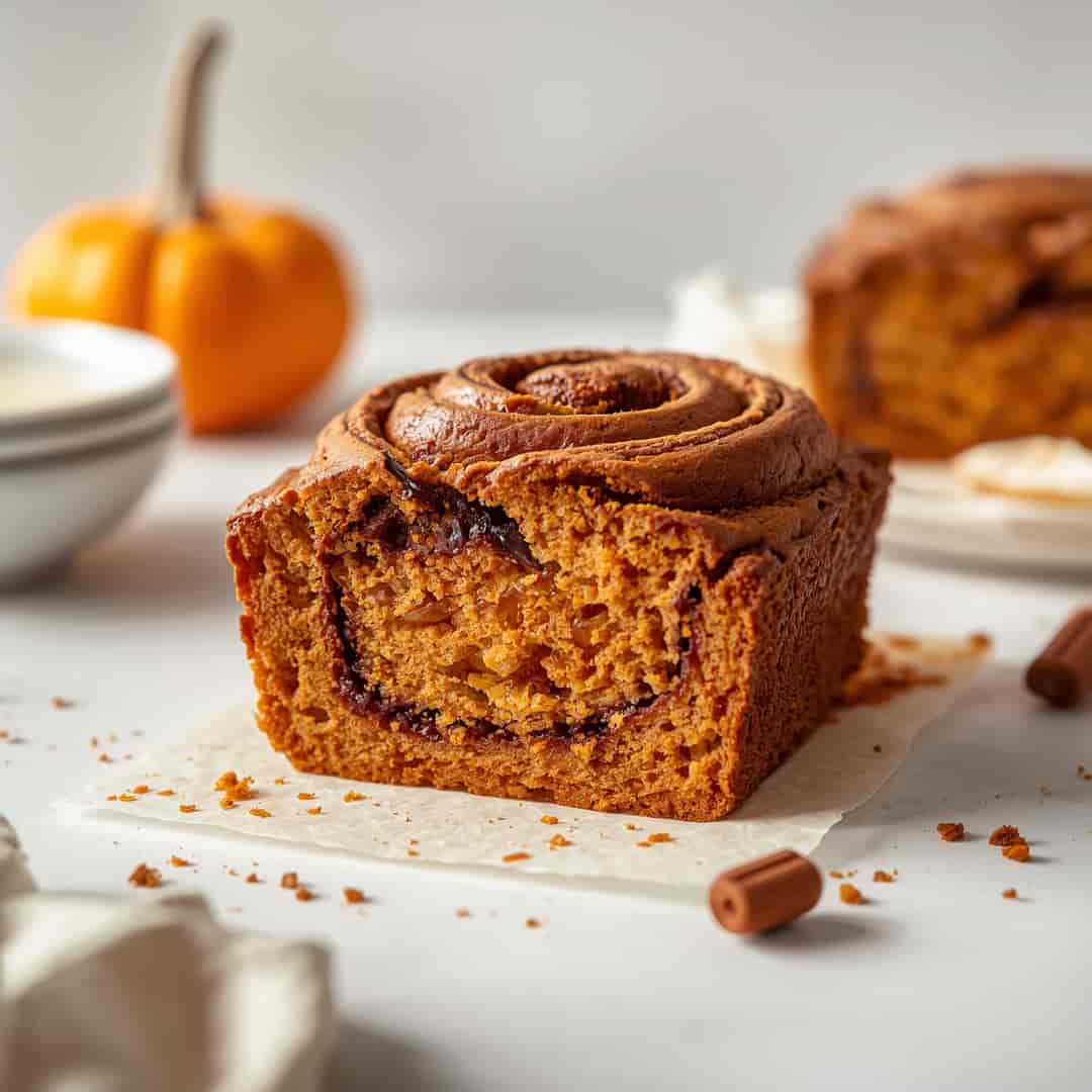 Cinnamon Roll Pumpkin Bread