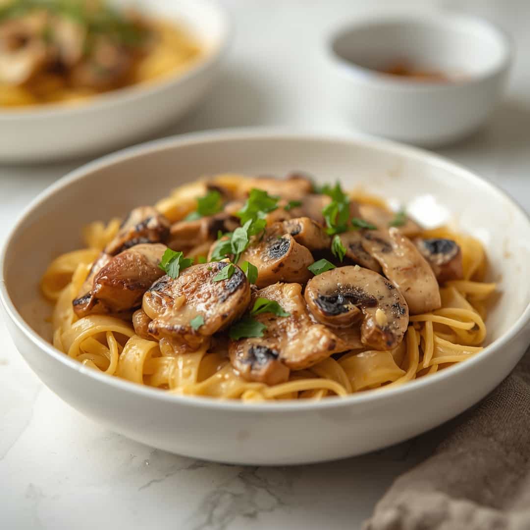 Creamy Mushroom Chicken Lunch Skillet