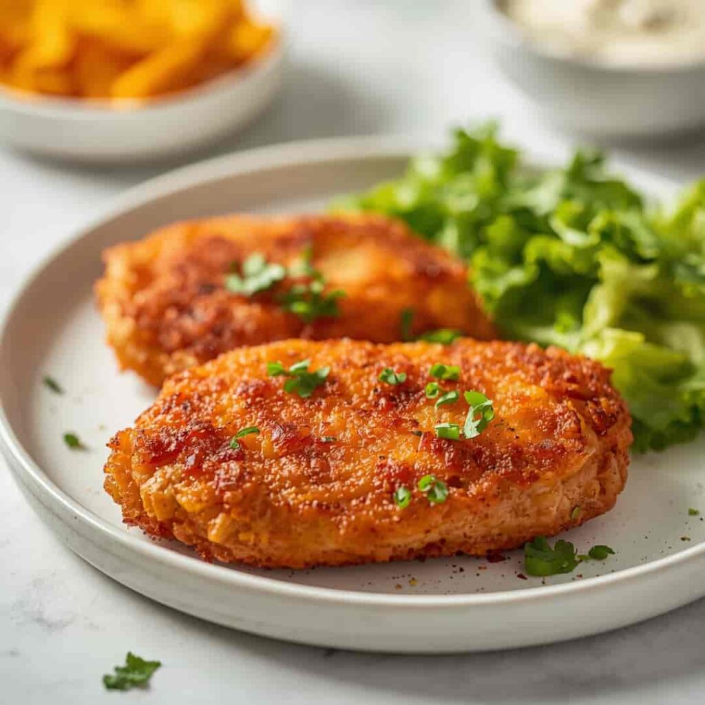 Crispy Oven-Baked Chicken Lunch Cutlets