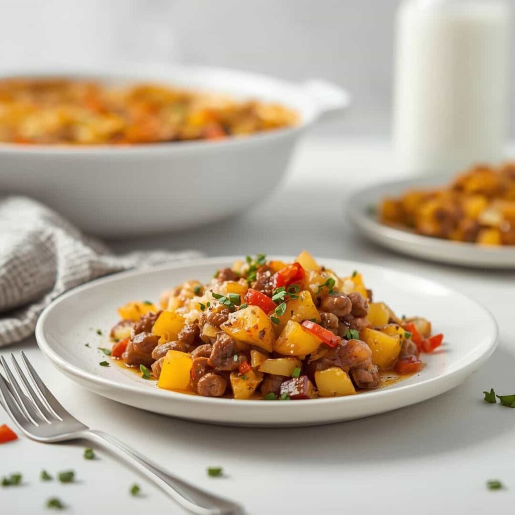 Easy Baked Beef and Potato Dinner Casserole