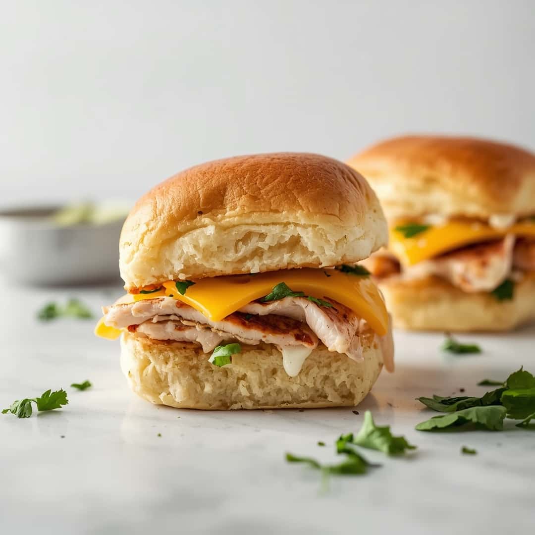 Easy Baked Turkey Cheese Lunch Sliders