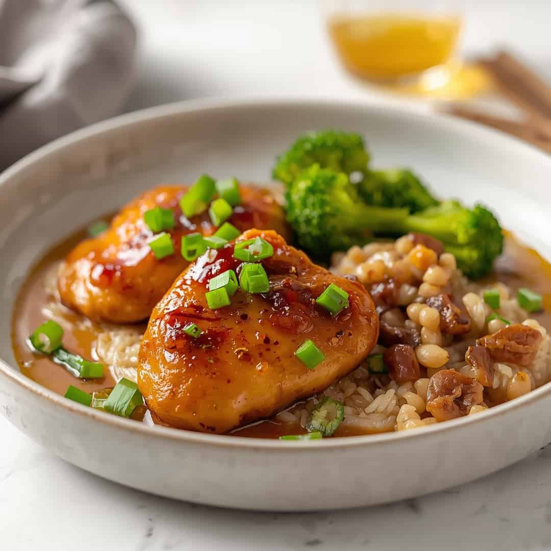 Honey Garlic Chicken Thighs Dinner Recipe
