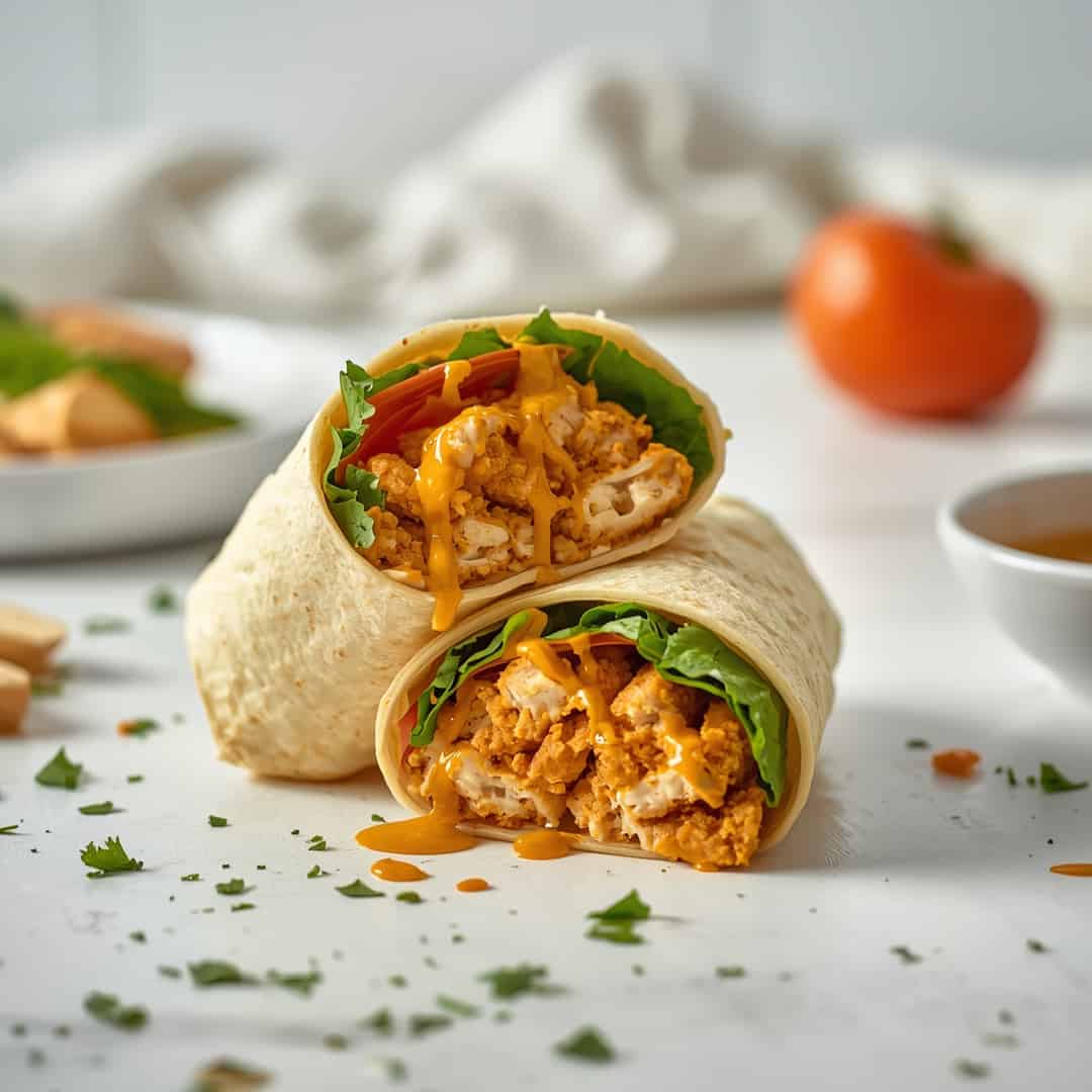 Honey Mustard Chicken Lunch Wraps