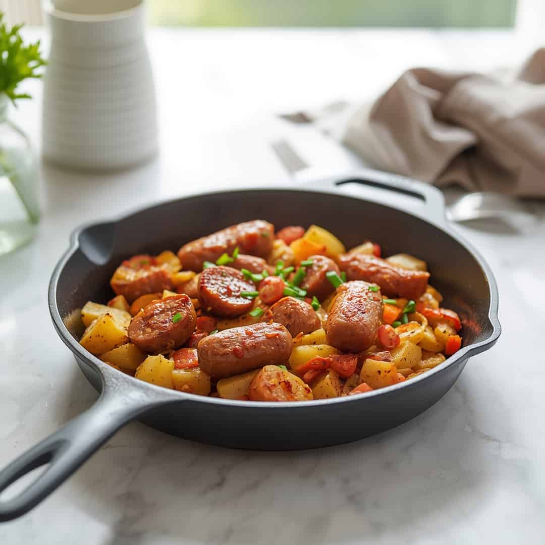 Quick One-Pan Sausage Potato Lunch Recipe